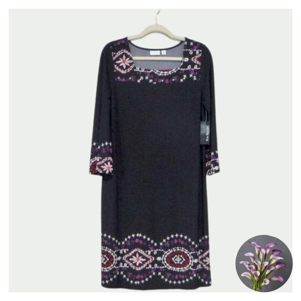 Black Bell Sleeve Dress - Size M